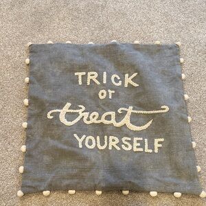 Pottery Barn Gray Halloween Pillow Cover